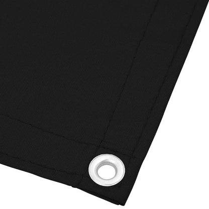 Balkonscherm 75x700 cm 100% oxford polyester zwart
