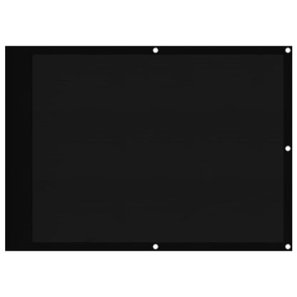 Balkonscherm 75x800 cm 100% oxford polyester zwart