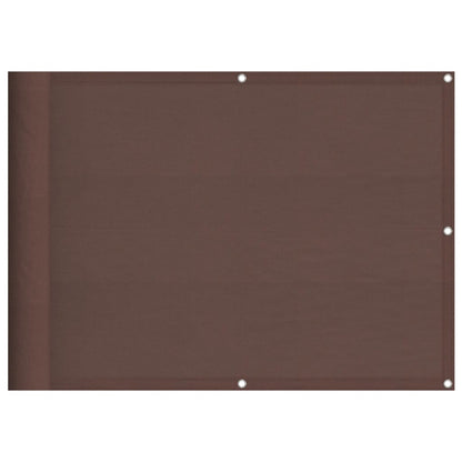 Balkonscherm 75x1000 cm 100% oxford polyester bruin