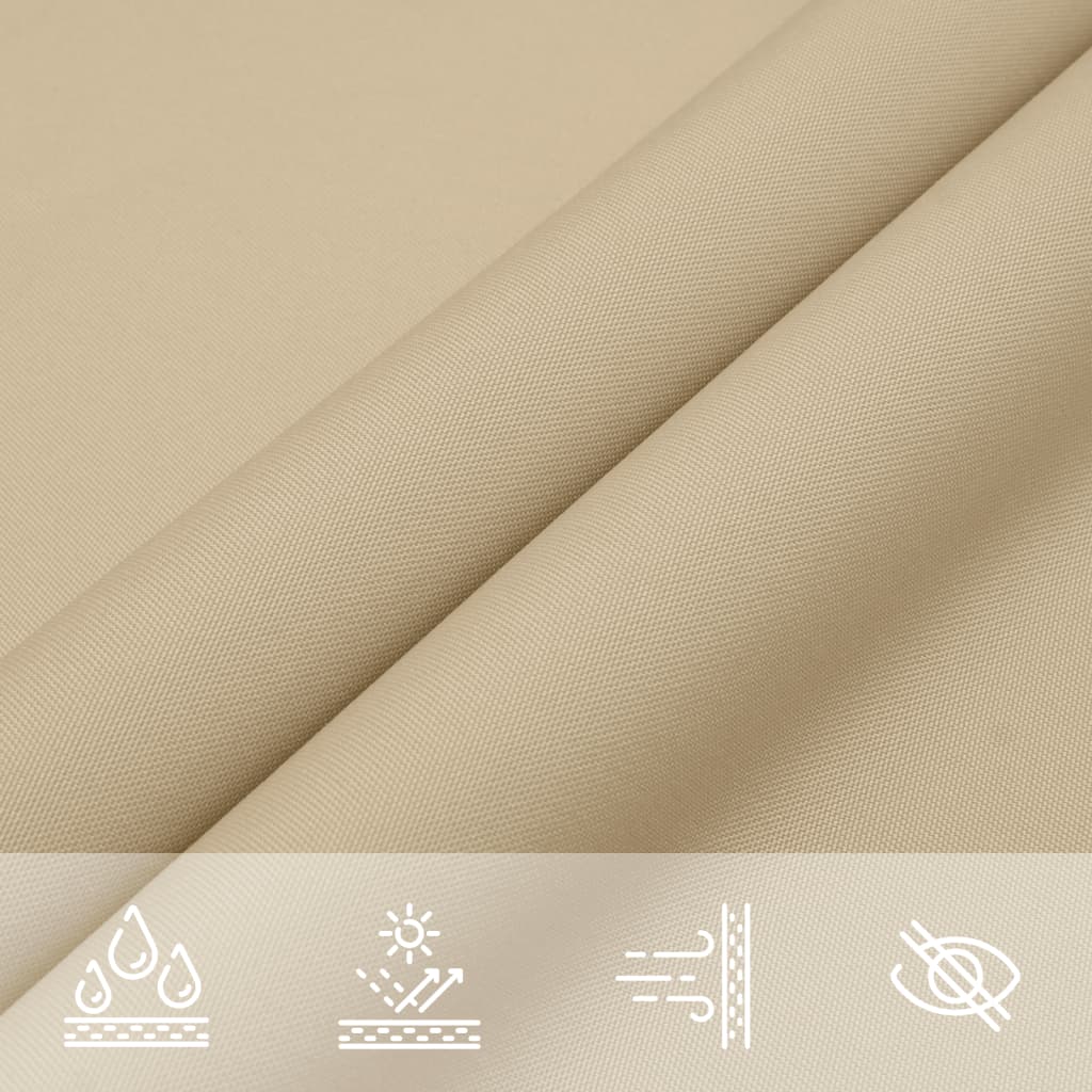 Zonnezeil 7x5x5 m 100% polyester oxford beige