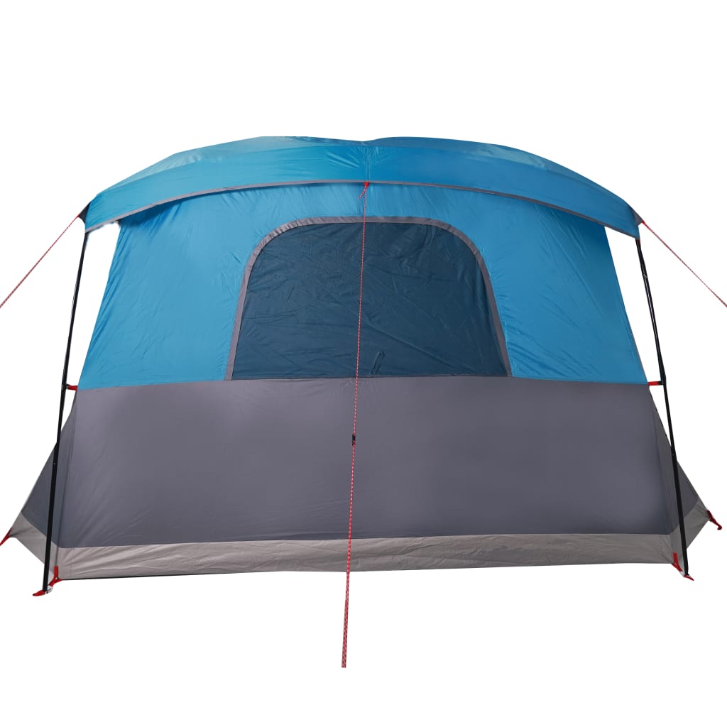 Tent met luifel 4-persoons waterdicht blauw