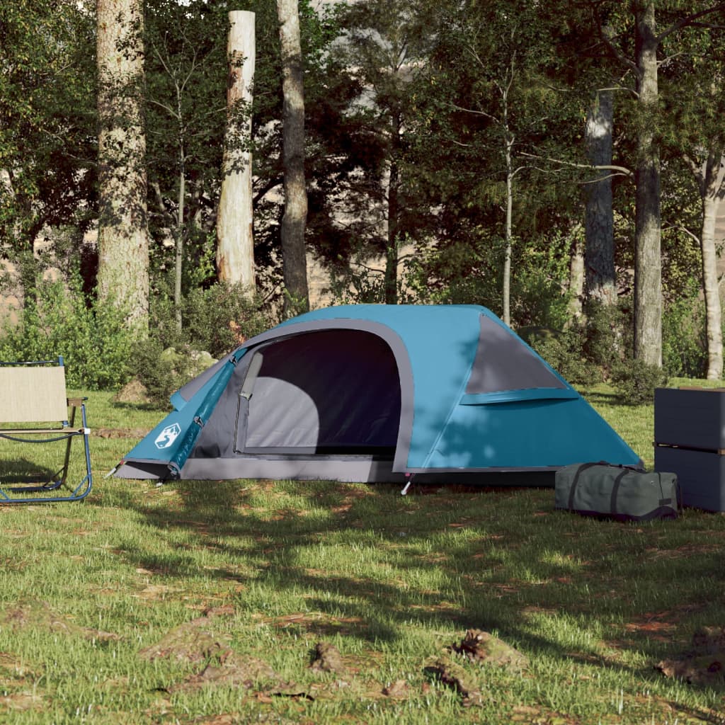 Koepeltent 1-persoons waterdicht blauw