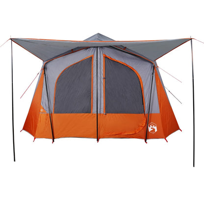 Tent 5-persoons waterdicht grijs en oranje