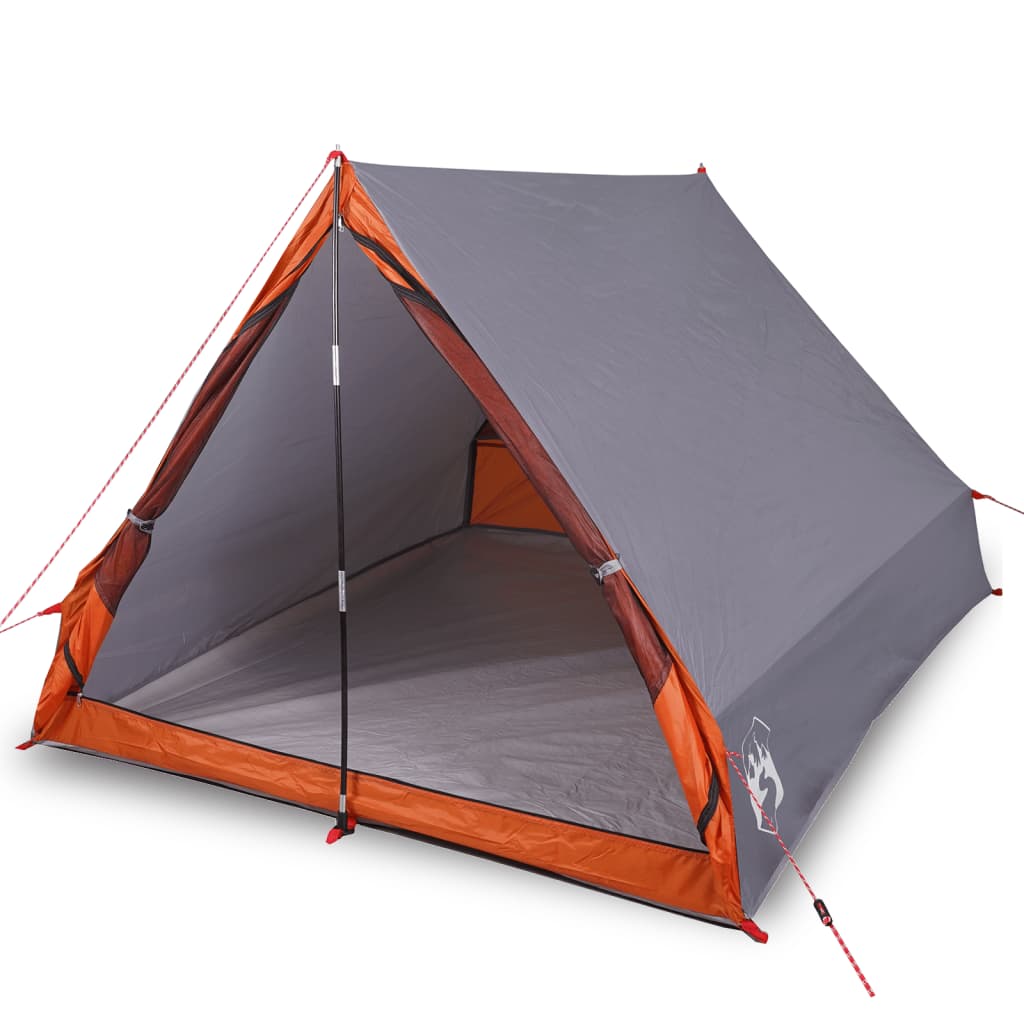 Tent A-frame 2-persoons waterdicht grijs en oranje