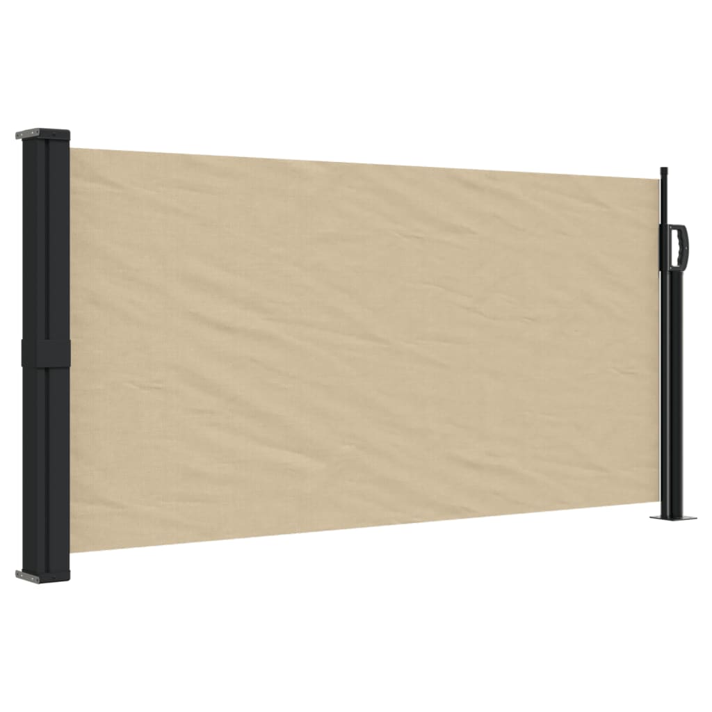 Windscherm uittrekbaar 100x300 cm beige