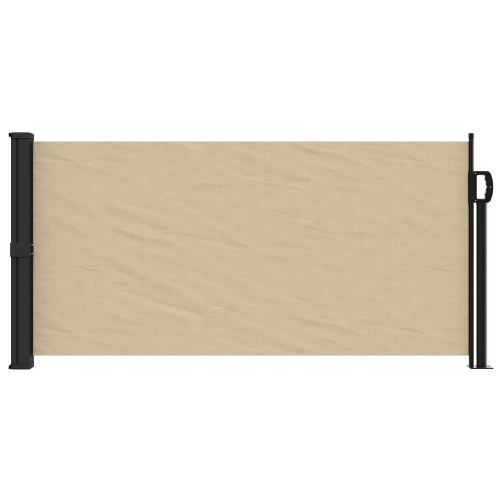 Windscherm uittrekbaar 100x300 cm beige