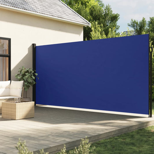 Windscherm uittrekbaar 220x300 cm blauw