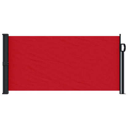 Windscherm uittrekbaar 100x500 cm rood