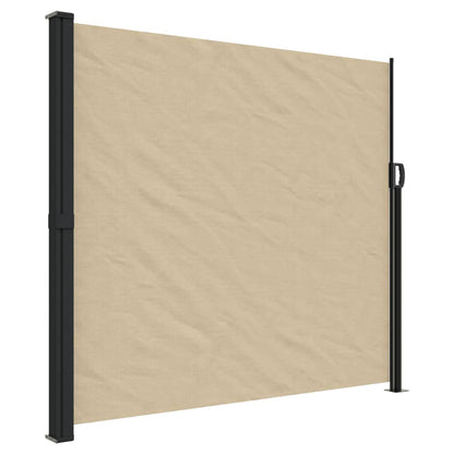 Windscherm uittrekbaar 180x500 cm beige