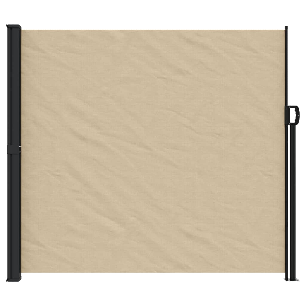 Windscherm uittrekbaar 180x500 cm beige