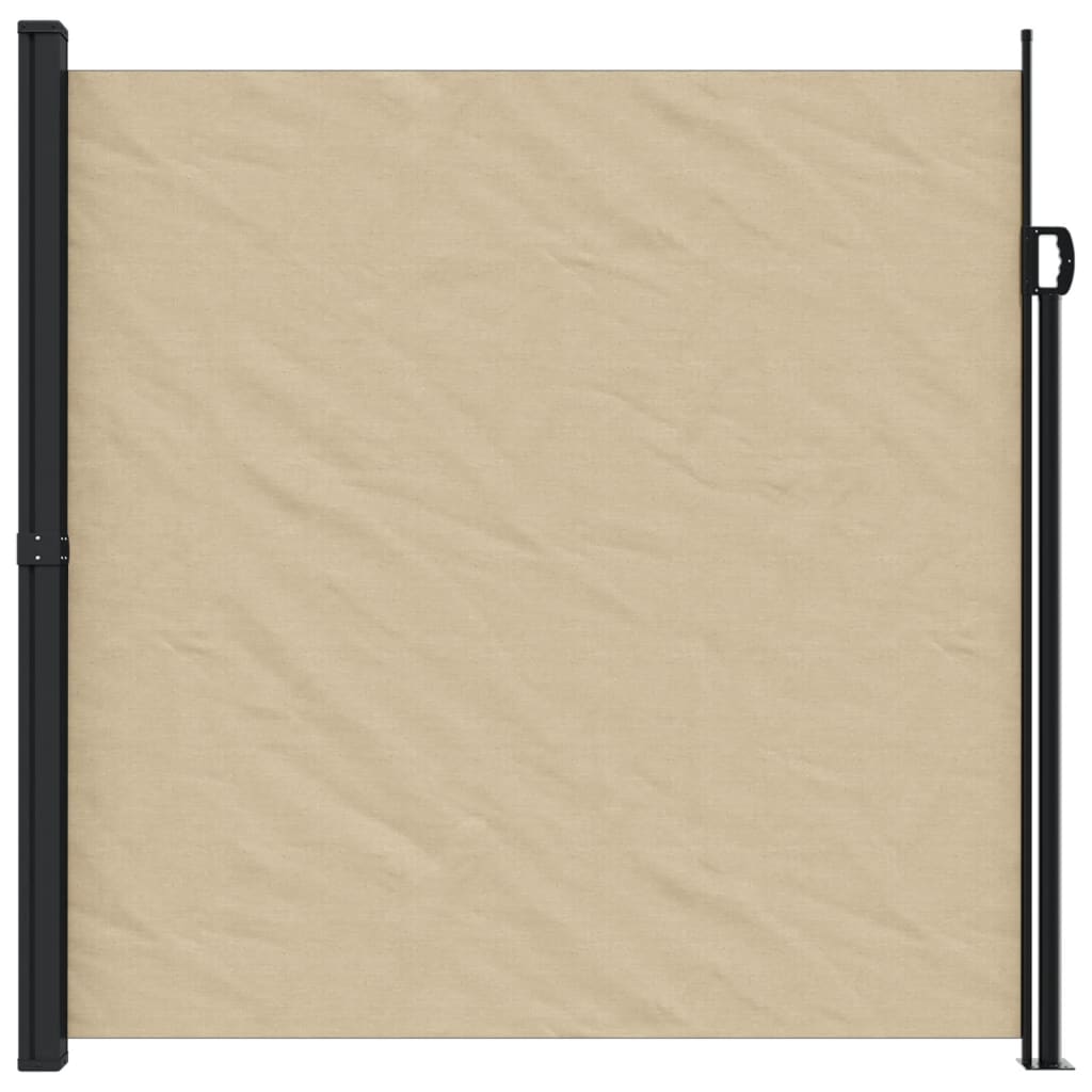 Windscherm uittrekbaar 200x500 cm beige