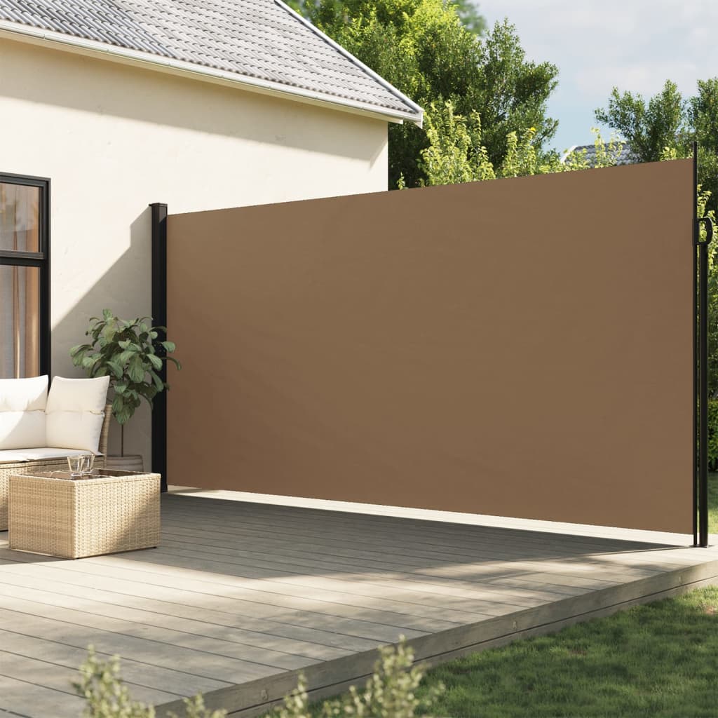 Windscherm uittrekbaar 220x500 cm taupe