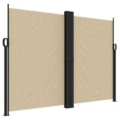 Windscherm uittrekbaar 180x600 cm beige