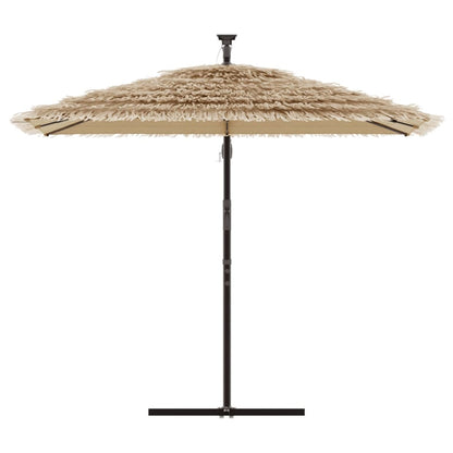 Parasol met stalen paal 246x246x230 cm bruin