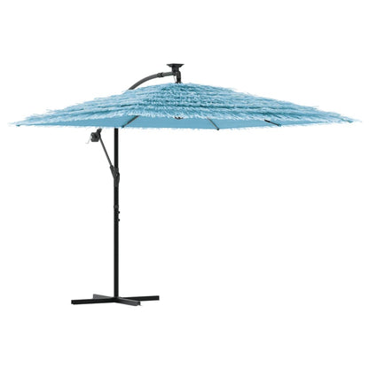 Parasol met stalen paal 246x246x230 cm blauw