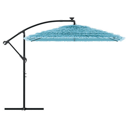 Parasol met stalen paal 246x246x230 cm blauw