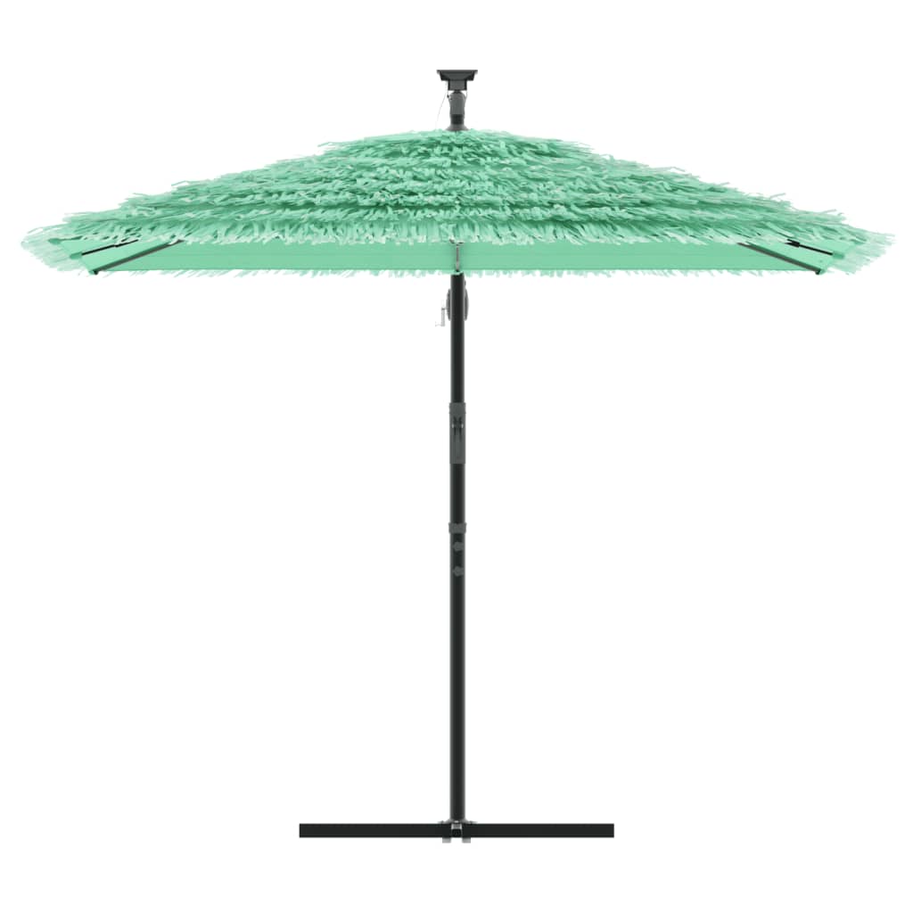 Parasol met stalen paal 246x246x230 cm groen