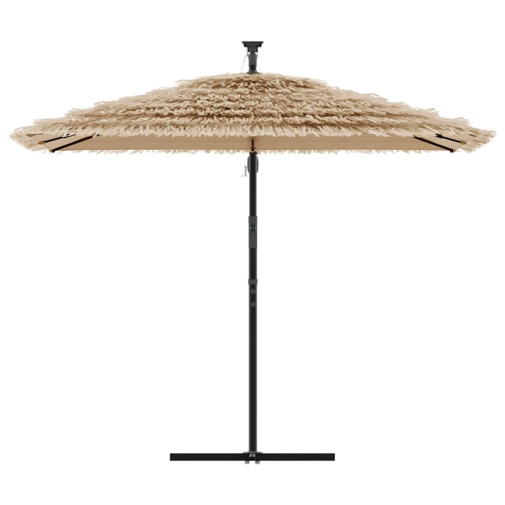 Parasol met stalen paal 269x269x235 cm bruin