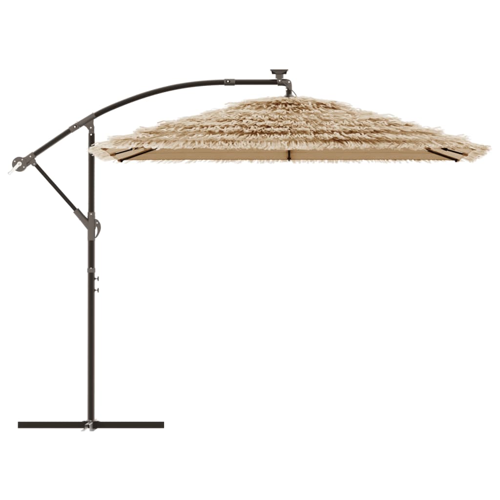 Parasol met stalen paal 269x269x235 cm bruin