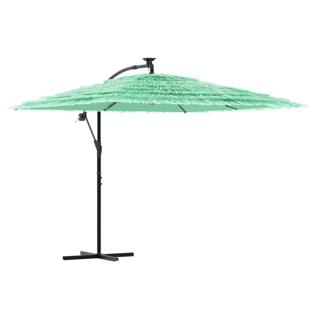 Parasol met stalen paal 269x269x235 cm groen