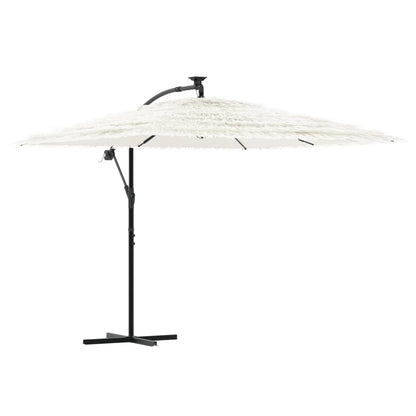 Parasol met stalen paal 269x269x235 cm wit