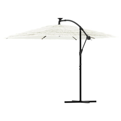 Parasol met stalen paal 269x269x235 cm wit