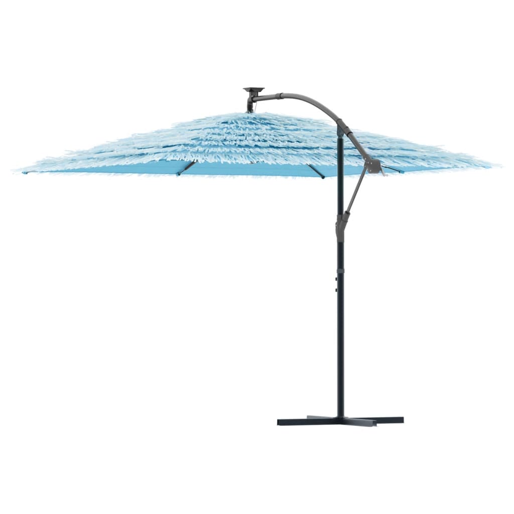 Parasol met stalen paal 290x290x238 cm blauw