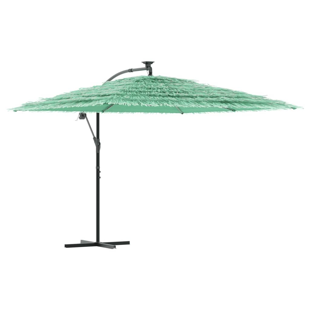 Parasol met stalen paal 290x290x238 cm groen