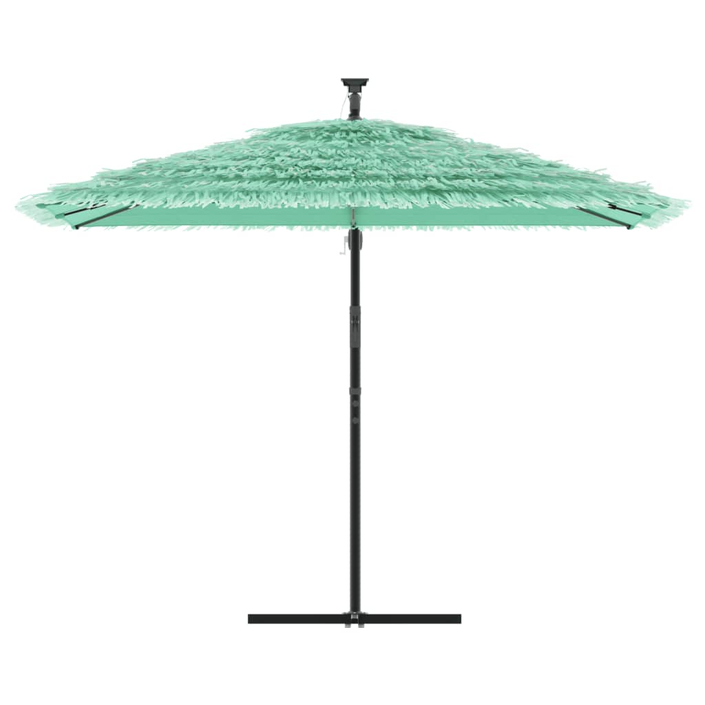 Parasol met stalen paal 290x290x238 cm groen