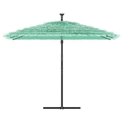 Parasol met stalen paal 290x290x238 cm groen