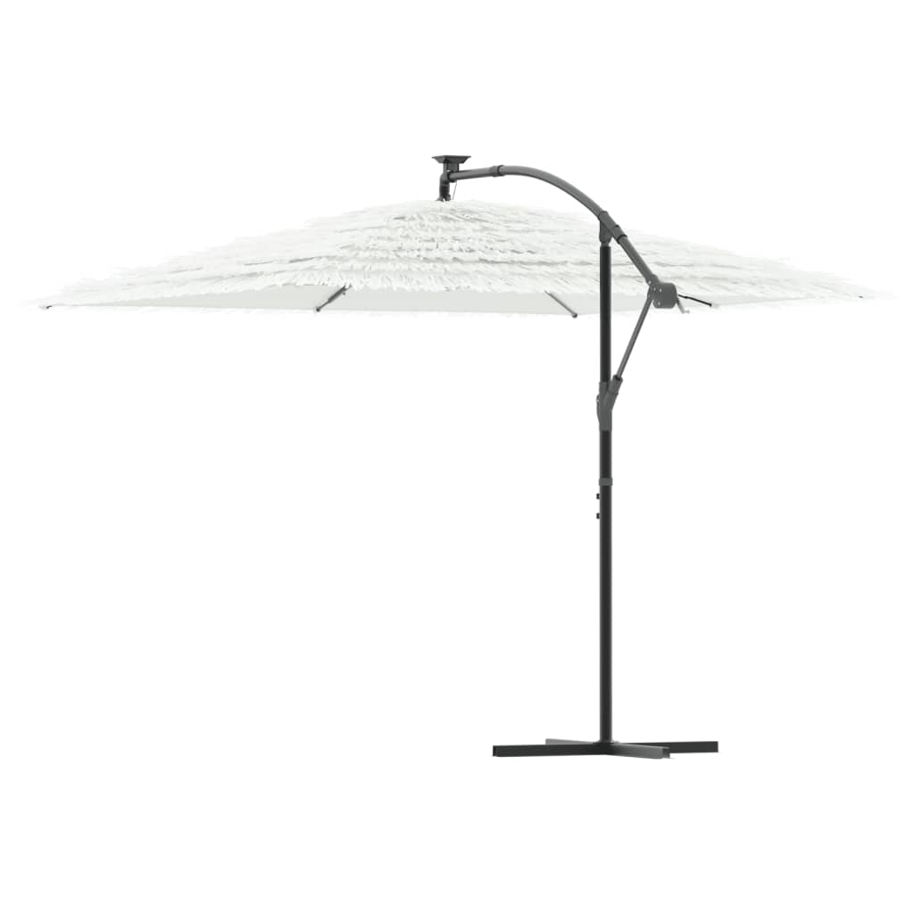 Parasol met stalen paal 290x290x238 cm wit