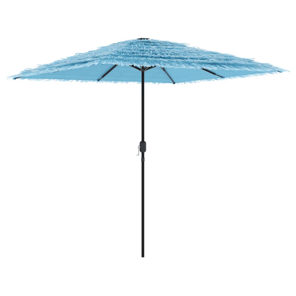 Parasol met stalen paal 248x248x248 cm blauw