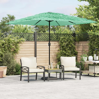 Parasol met stalen paal 248x248x248 cm groen