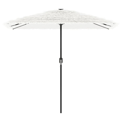 Parasol met stalen paal 248x248x248 cm wit