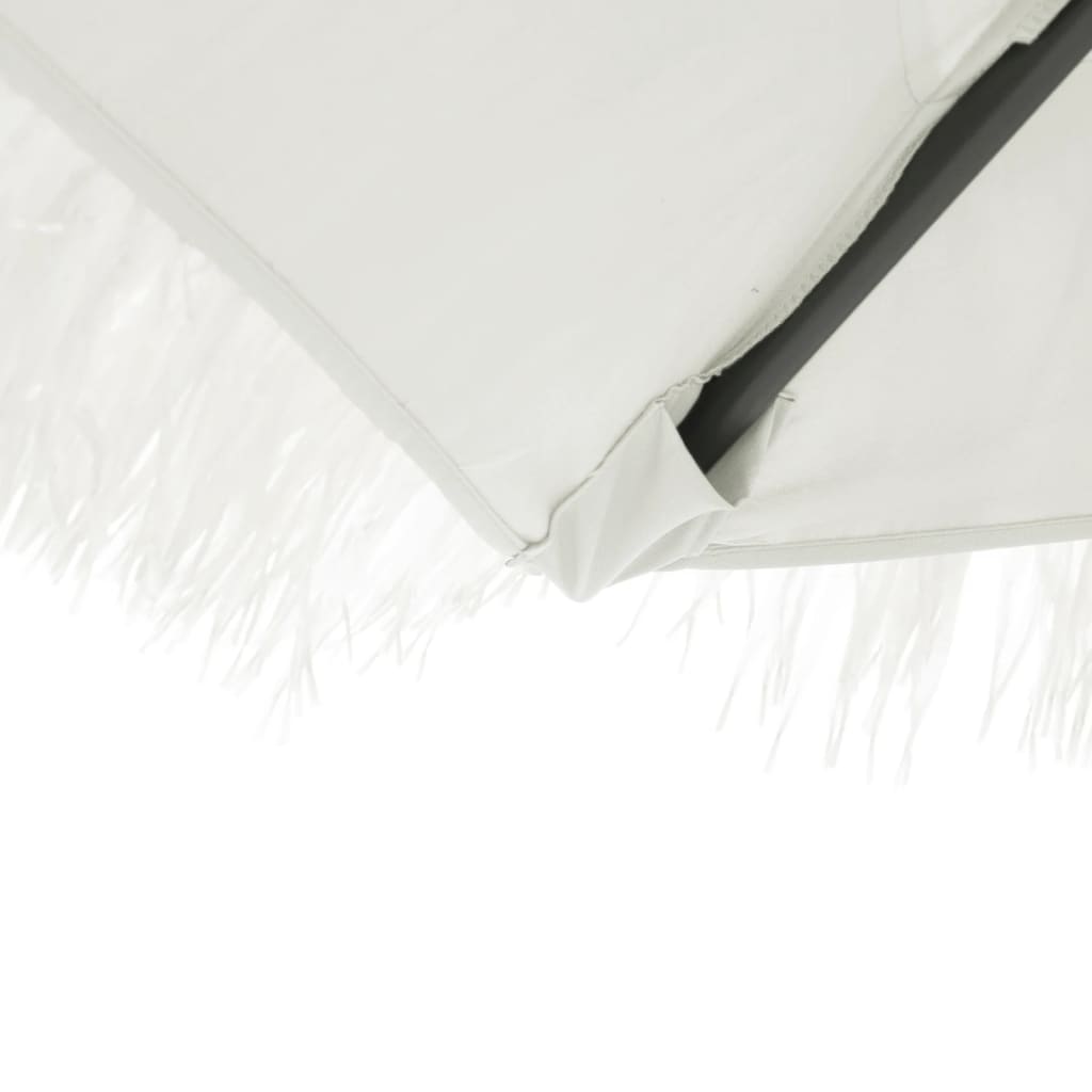 Parasol met stalen paal 248x248x248 cm wit