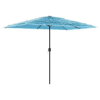 Parasol met stalen paal 300x200x250 cm blauw