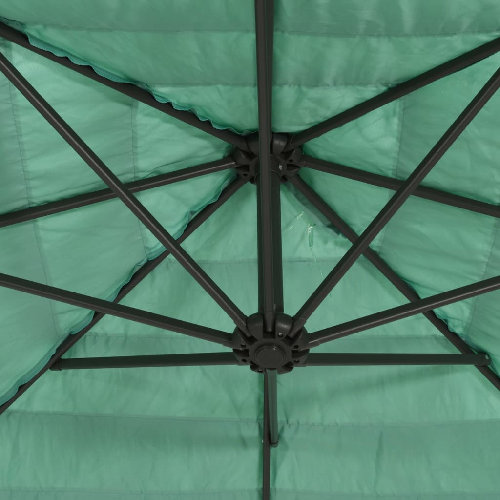 Parasol met stalen paal 300x200x250 cm groen