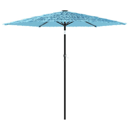 Parasol met stalen paal 223x223x213 cm blauw