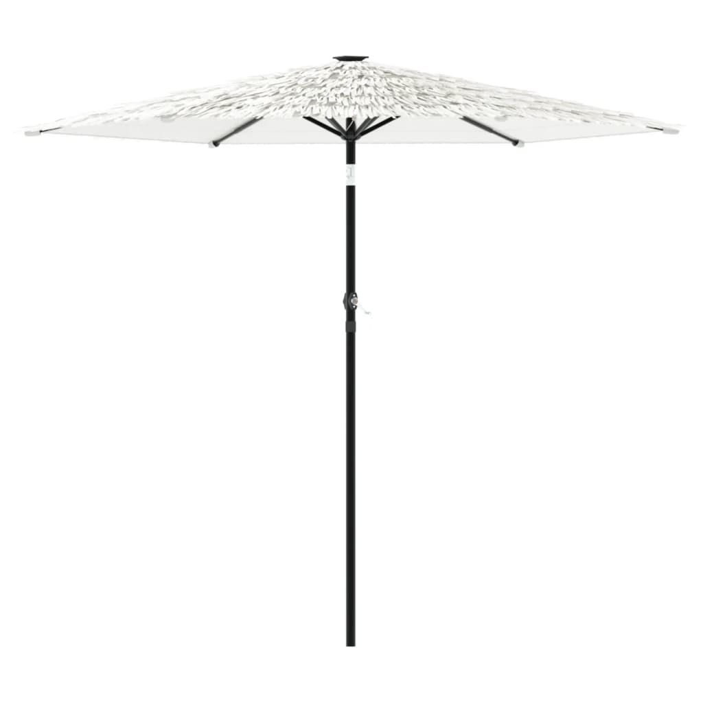 Parasol met stalen paal 223x223x213 cm wit