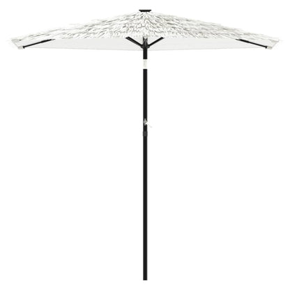 Parasol met stalen paal 223x223x213 cm wit