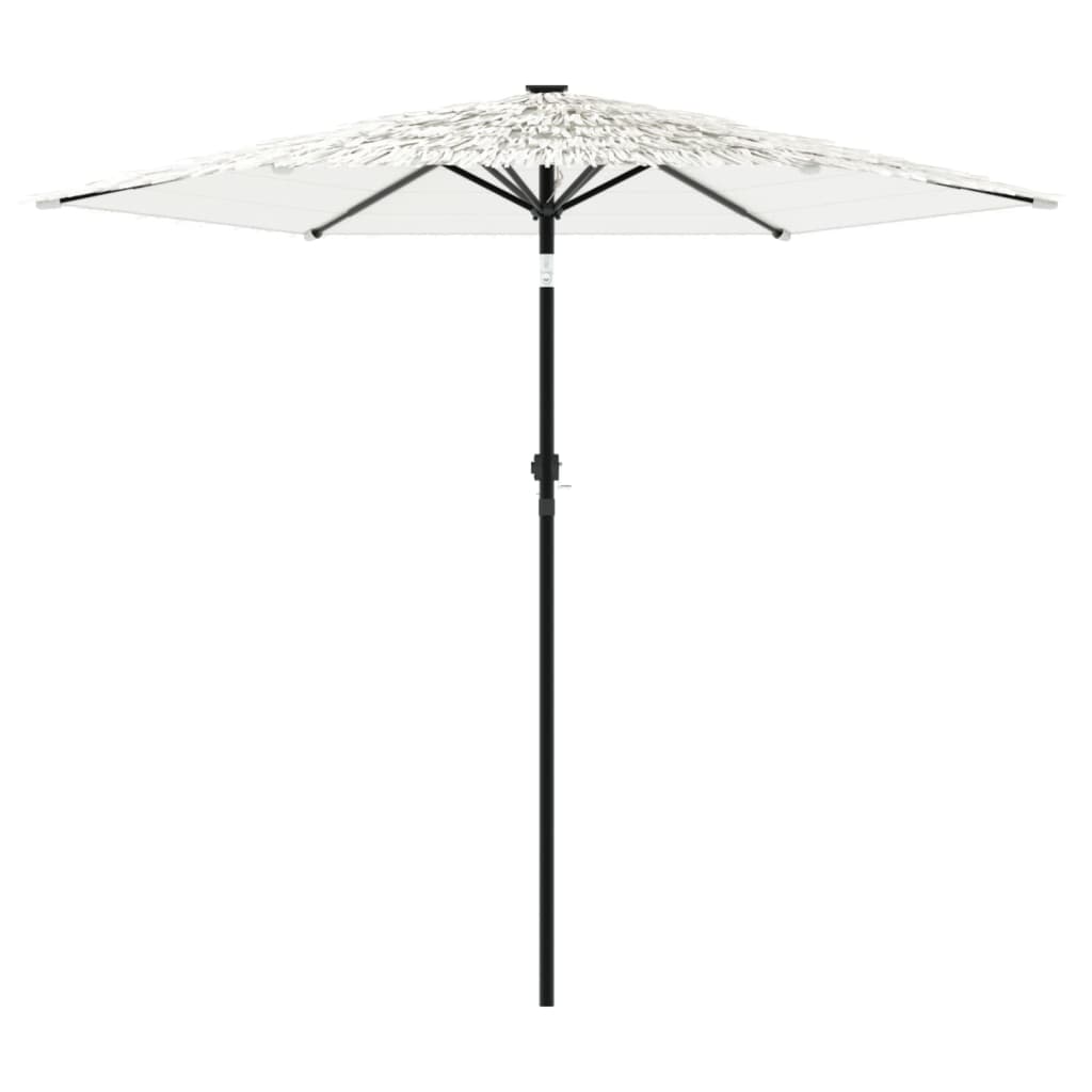 Parasol met stalen paal 223x223x213 cm wit