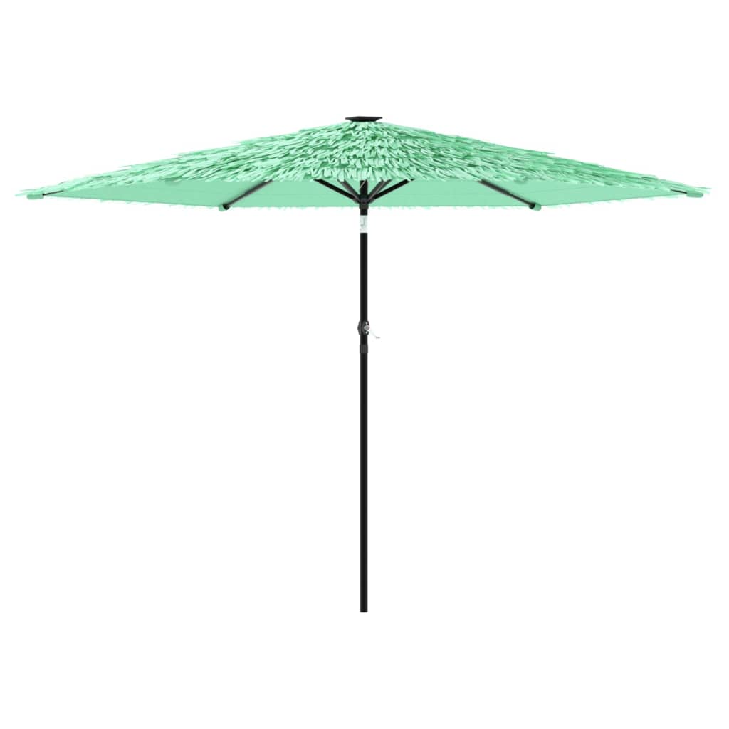 Parasol met stalen paal 288x288x225 cm groen