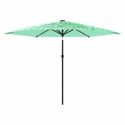 Parasol met stalen paal 288x288x225 cm groen