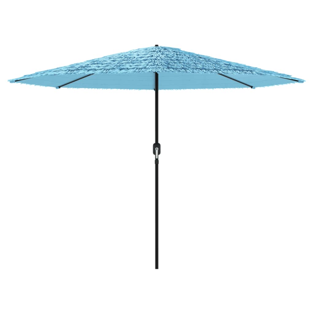 Parasol met stalen paal 324x324x247 cm blauw