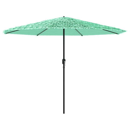 Parasol met stalen paal 324x324x247 cm groen