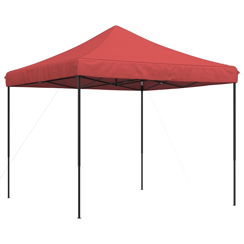 Partytent inklapbaar pop-up 292x292x315 cm bordeauxrood