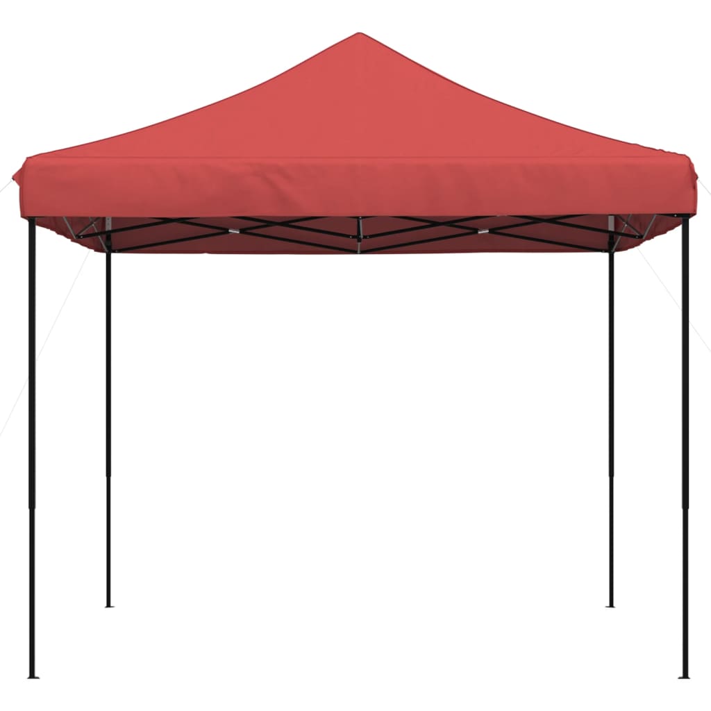 Partytent inklapbaar pop-up 292x292x315 cm bordeauxrood