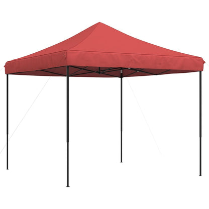 Partytent inklapbaar pop-up 292x292x315 cm bordeauxrood