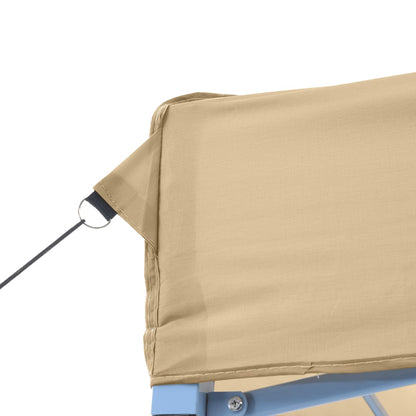 Partytent inklapbaar pop-up met 4 zijwanden beige