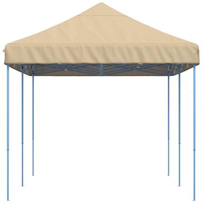 Partytent inklapbaar pop-up 580x292x315 cm beige